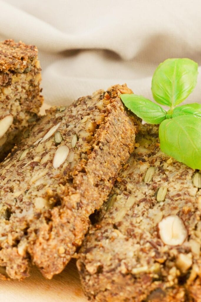 Healthy Keto Almond Bread with Flax Seeds