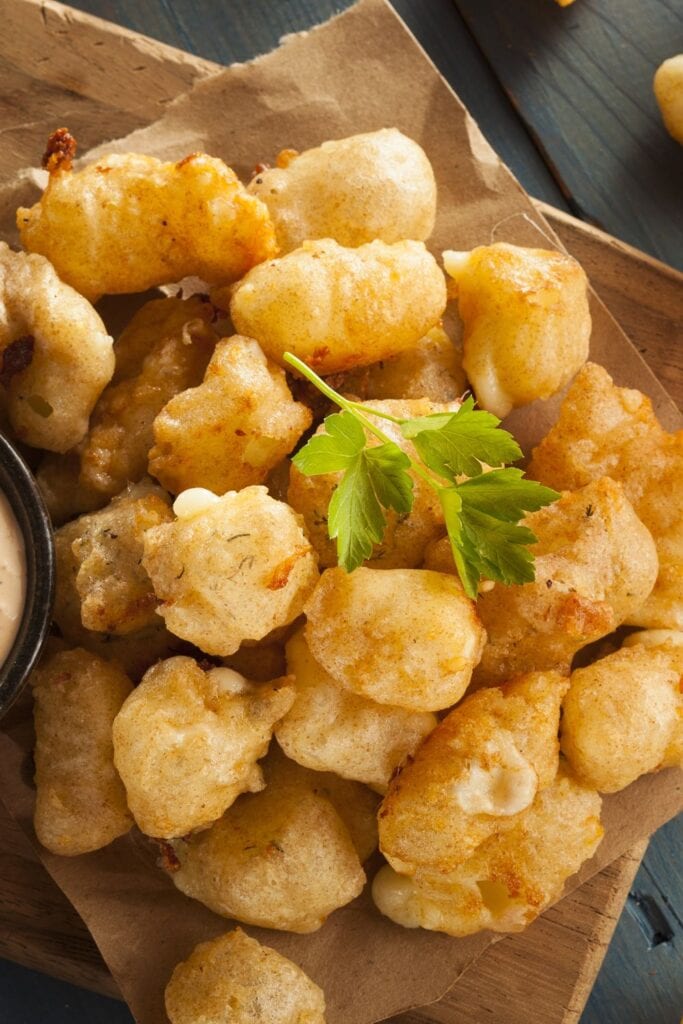 Homemade Beer Battered Cheese Curds