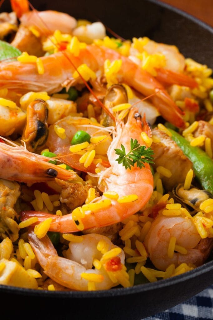 Seafood Paella with Shrimp