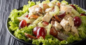 Homemade Sonoma Salad with Chicken, Grapes and Celery