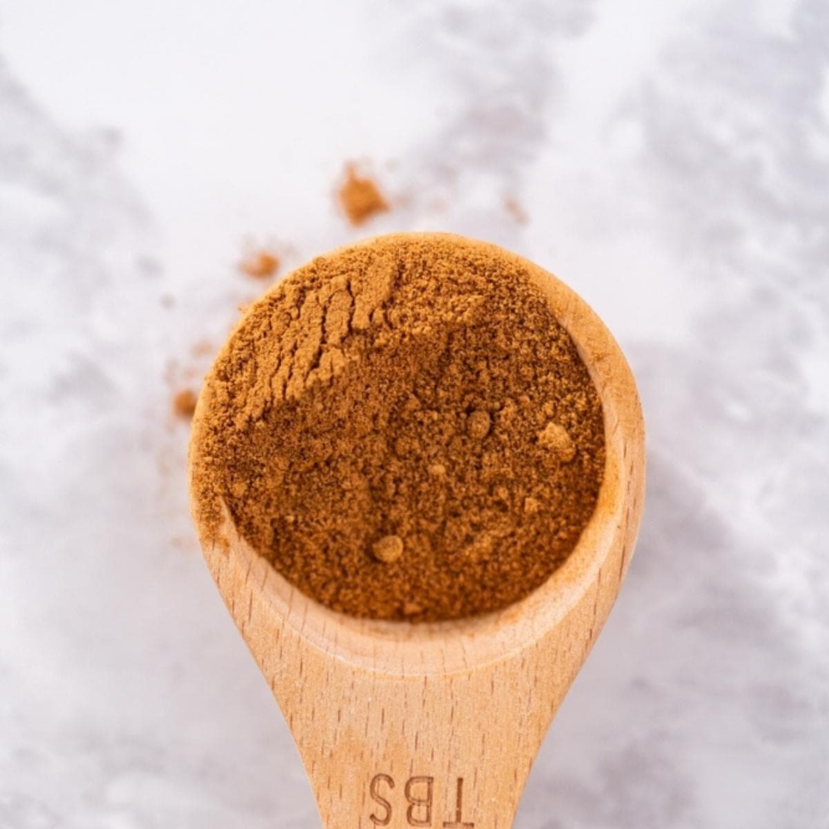 Pumpkin Spice Mix on a Wooden Spoon 