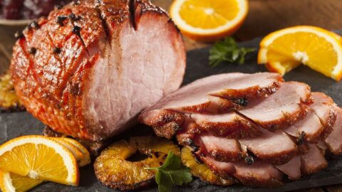 Root Beer Glazed Ham with Oranges