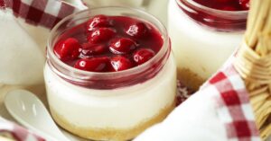 Sweet Homemade Cherry Cheesecake with Cherry Pie Filling
