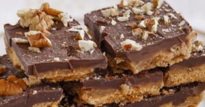 Sweet and Salty Coffee Toffee with Pecan Nuts