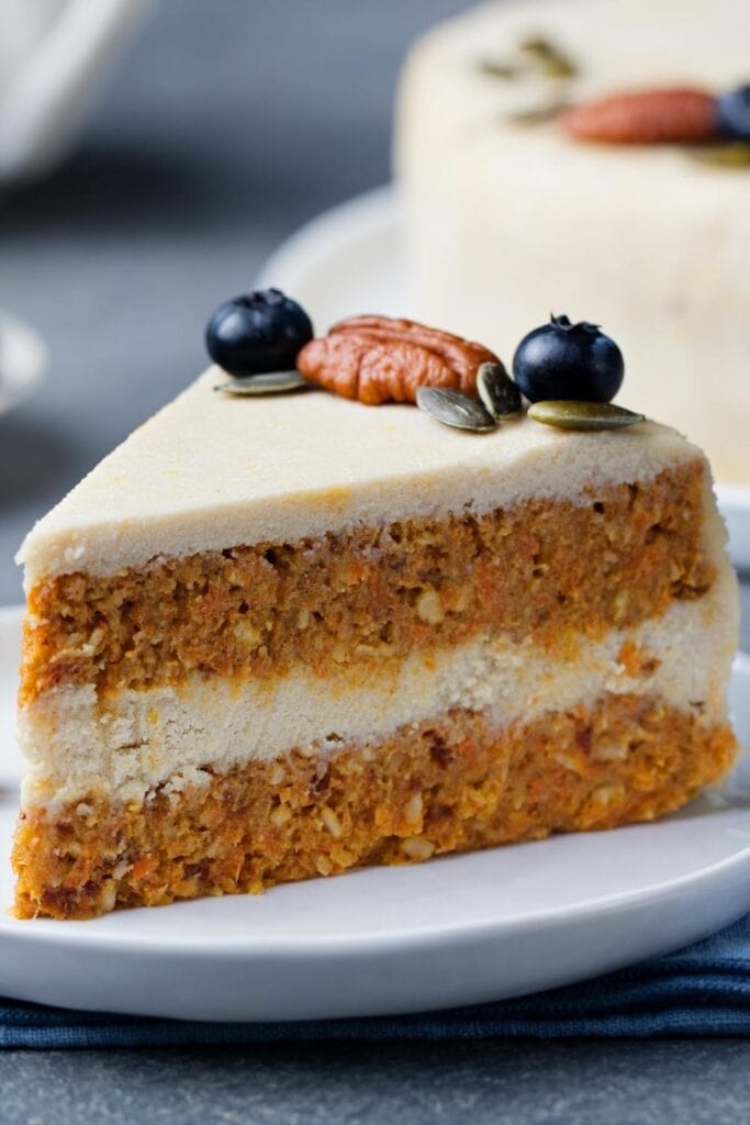 Paleo Carrot Cake with Blueberries