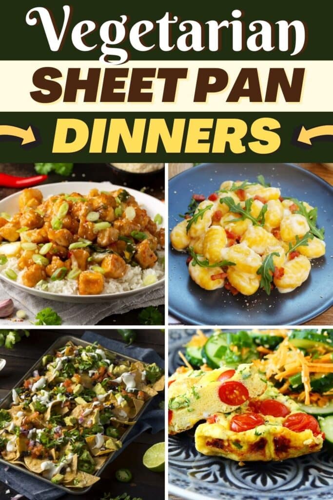 vegetarian sheet pan dinner
