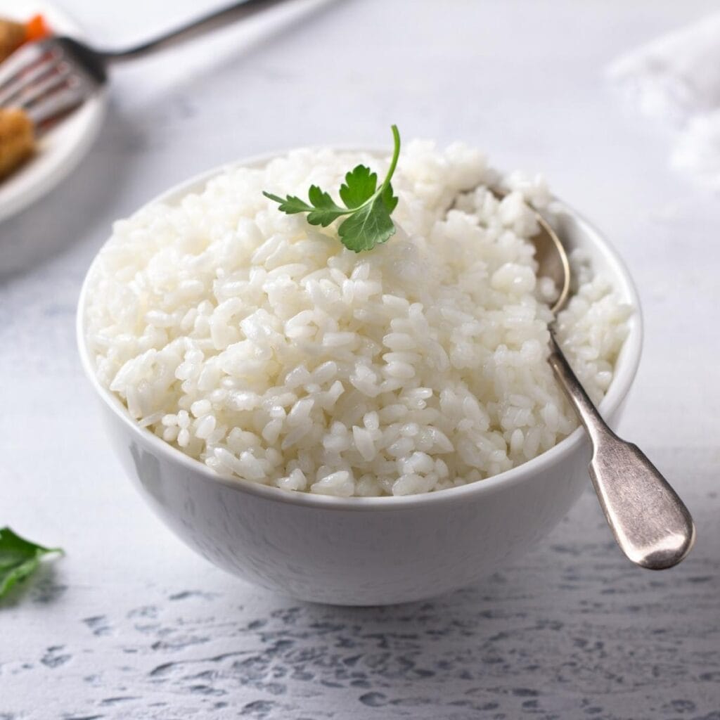 Bowl of Cooked White Rice