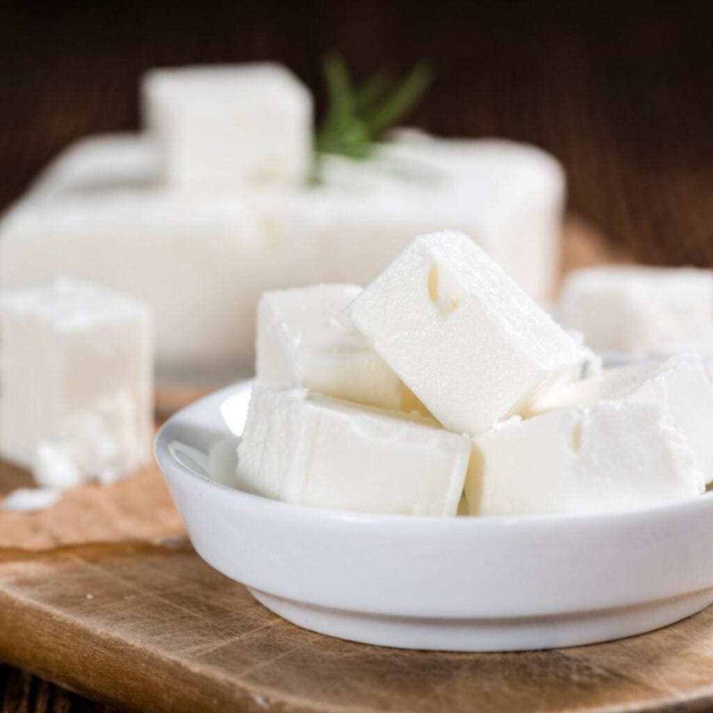 Feta Cheese Sliced in Cubes