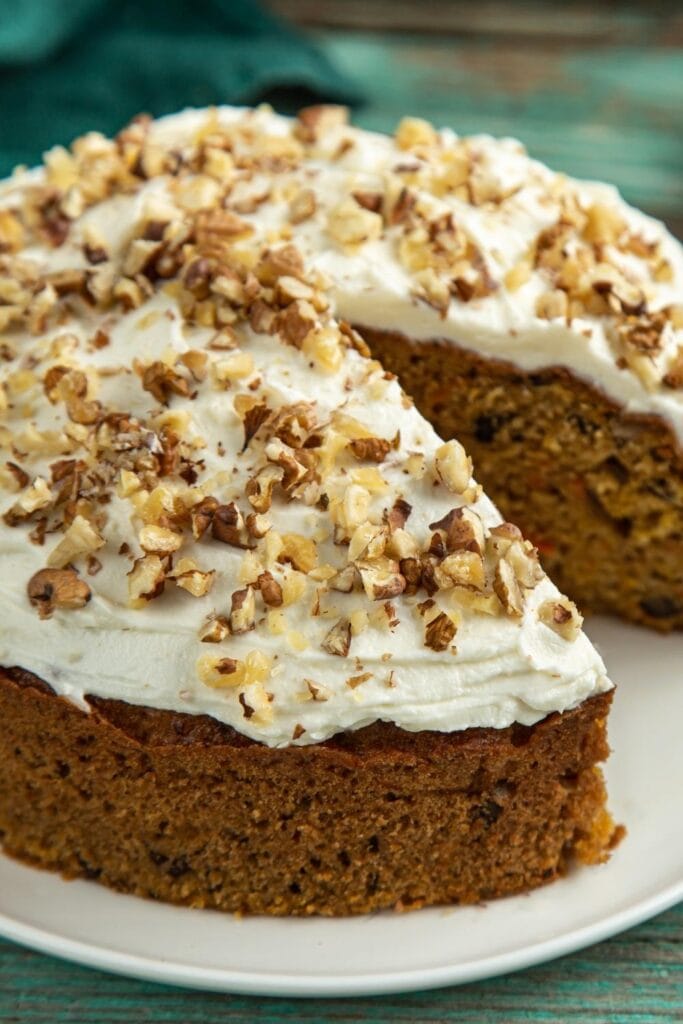 Healthy Carrot Cake with Walnuts