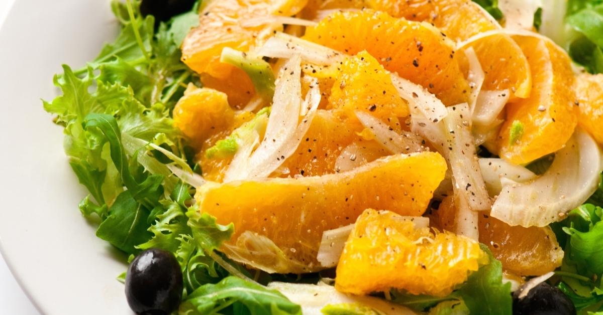 Healthy Homemade Fennel Salad with Orange and Olives