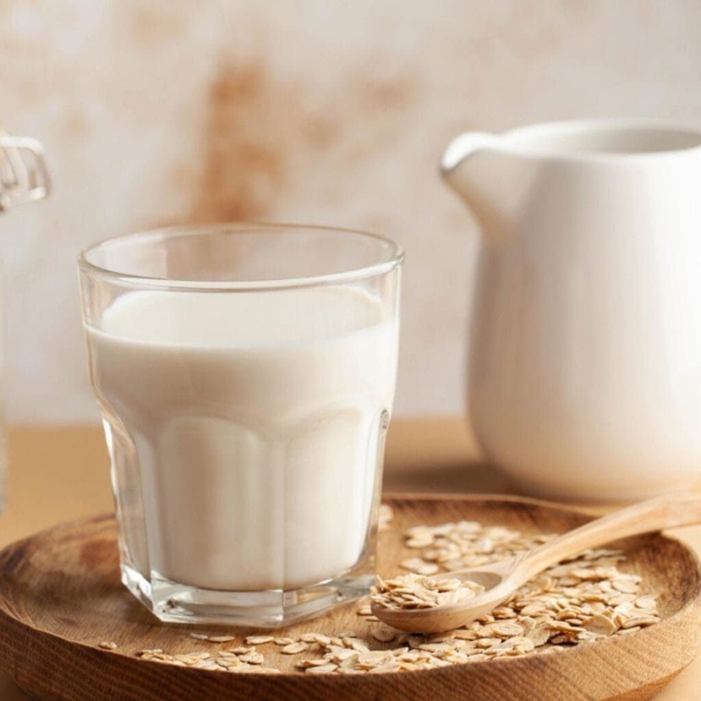Glass With Oat Meal