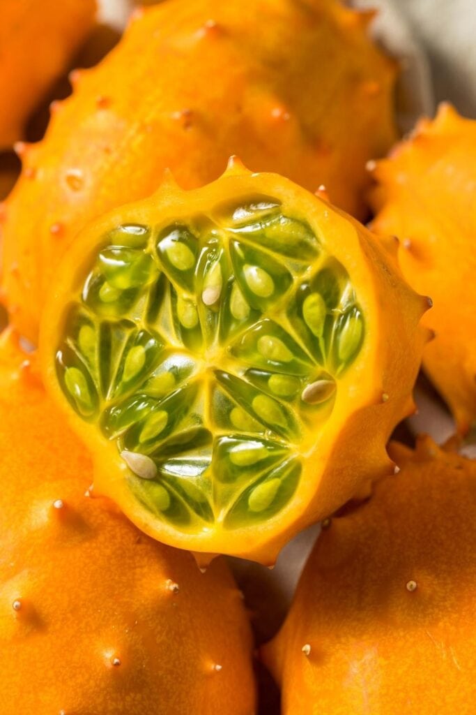 Orange Kiwano Horned Melons