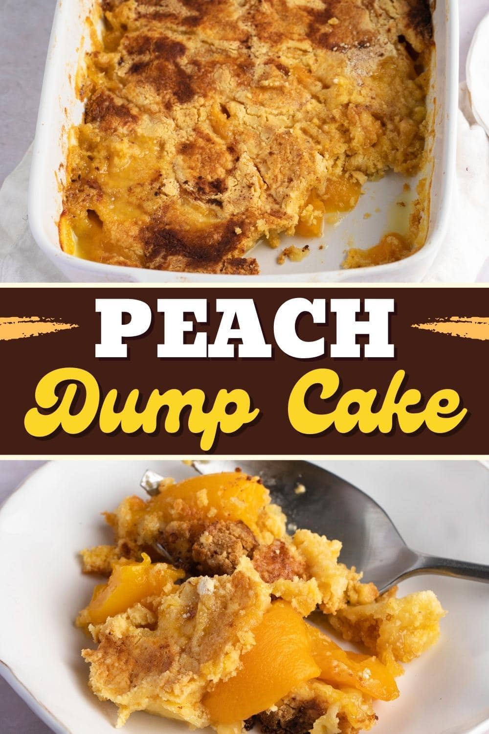Peach Dump Cake (Easy Recipe) - Insanely Good