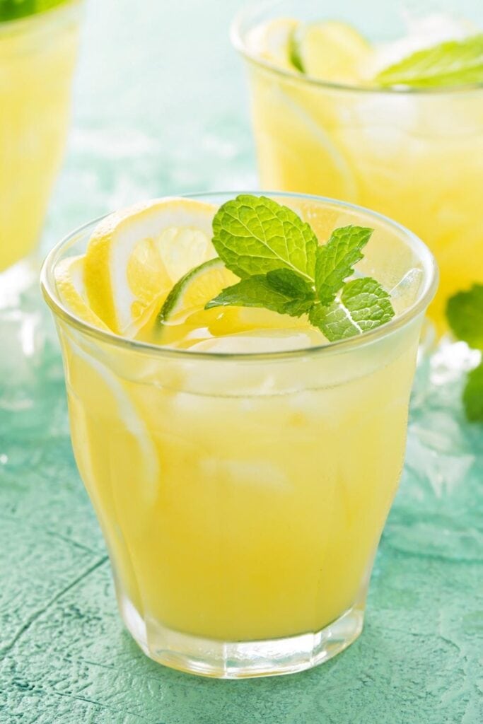 Refreshing Citrus Energy Drinks with Lemon and Basil