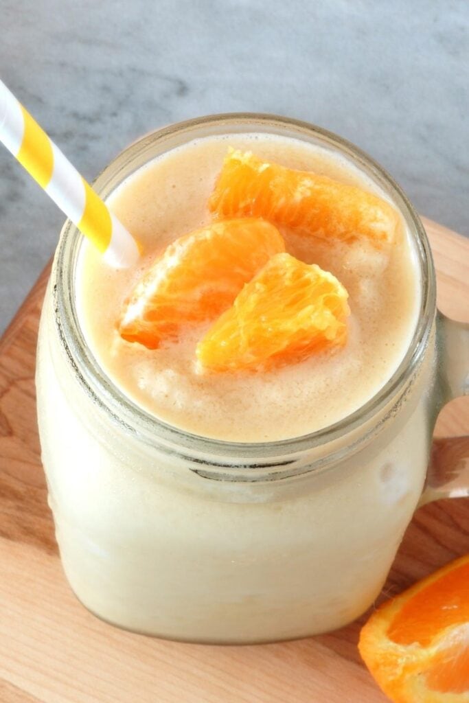 Refreshing Orange Smoothie with Fresh Fruits