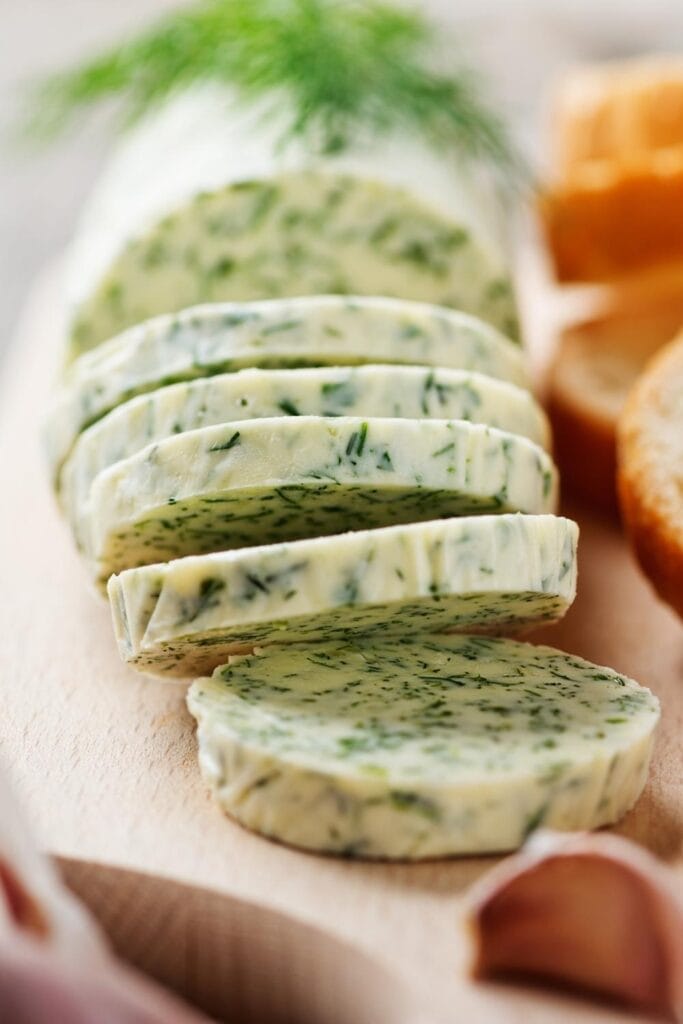 Slices of Herb Compound Butter