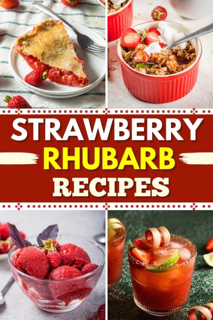 30 Strawberry Rhubarb Recipes for Dessert - Insanely Good