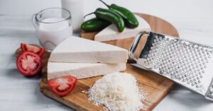White Cotija Cheese with Tomatoes and Peppers