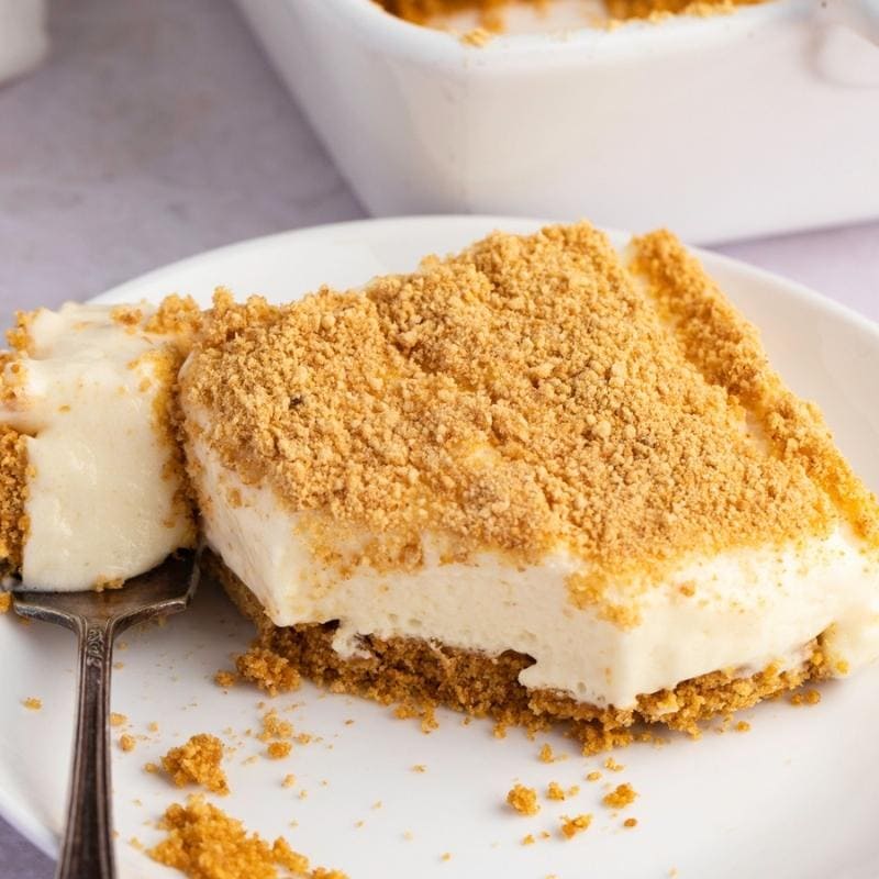 Woolworth Cheesecake Slice Covered with Crushed Grahams