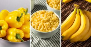 Yellow Foods: Banana, Bell Peppers, Mac and Cheese