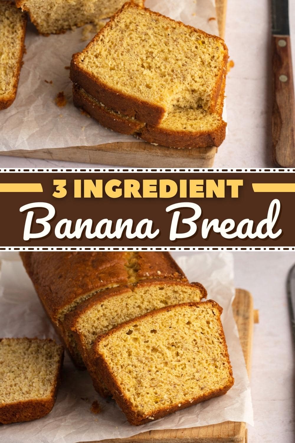 3-Ingredient Banana Bread (Easy Recipe) - Insanely Good