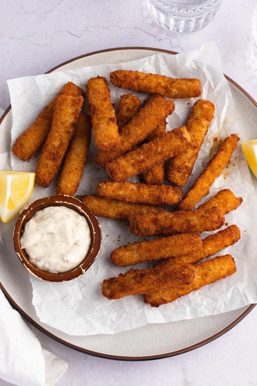 Air Fryer Fish Sticks With Dipping Sauce
