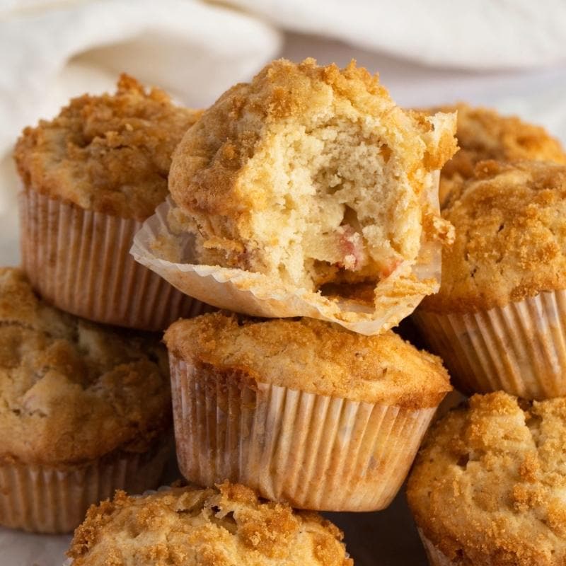 Apple Strudel Muffins Closeup