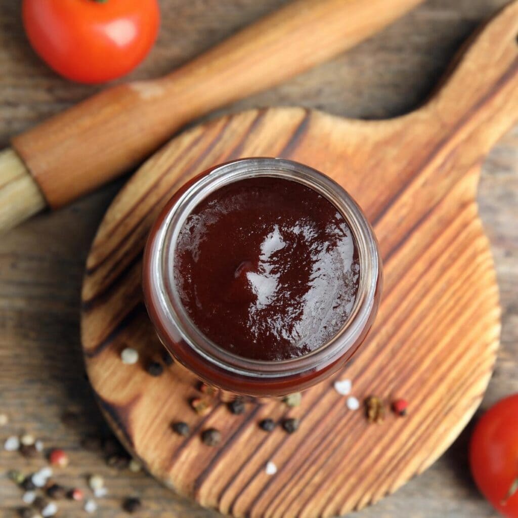 BBQ Sauce in a Small Container