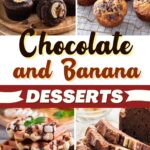Choklad och banan desserter