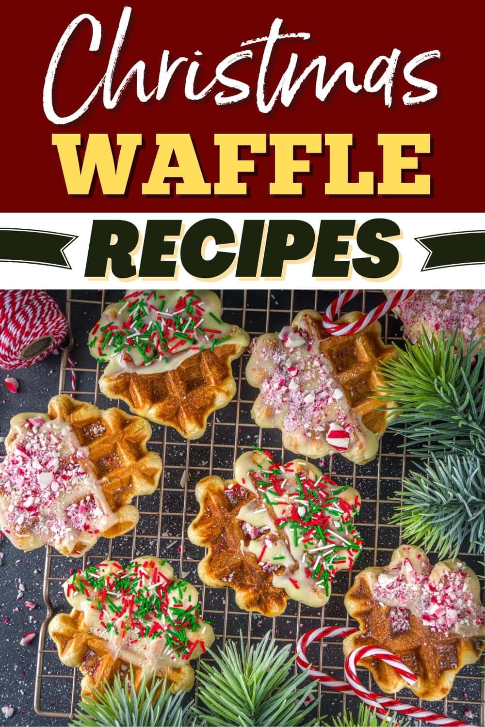 15 Festive Christmas Waffle Recipes - Insanely Good
