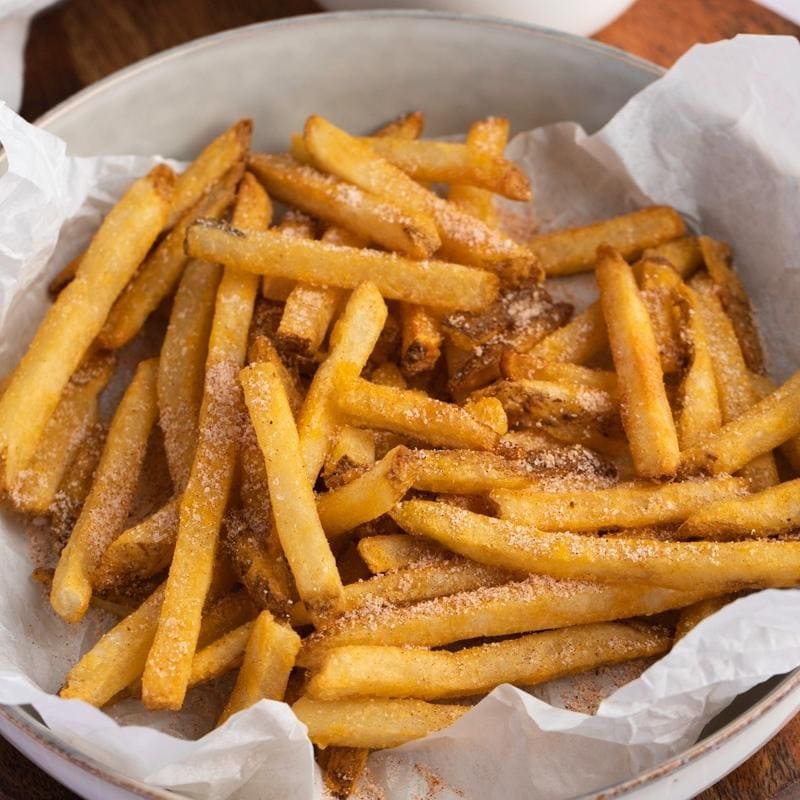 Fries Sprinkled With Lawry’s Seasoned Salt
