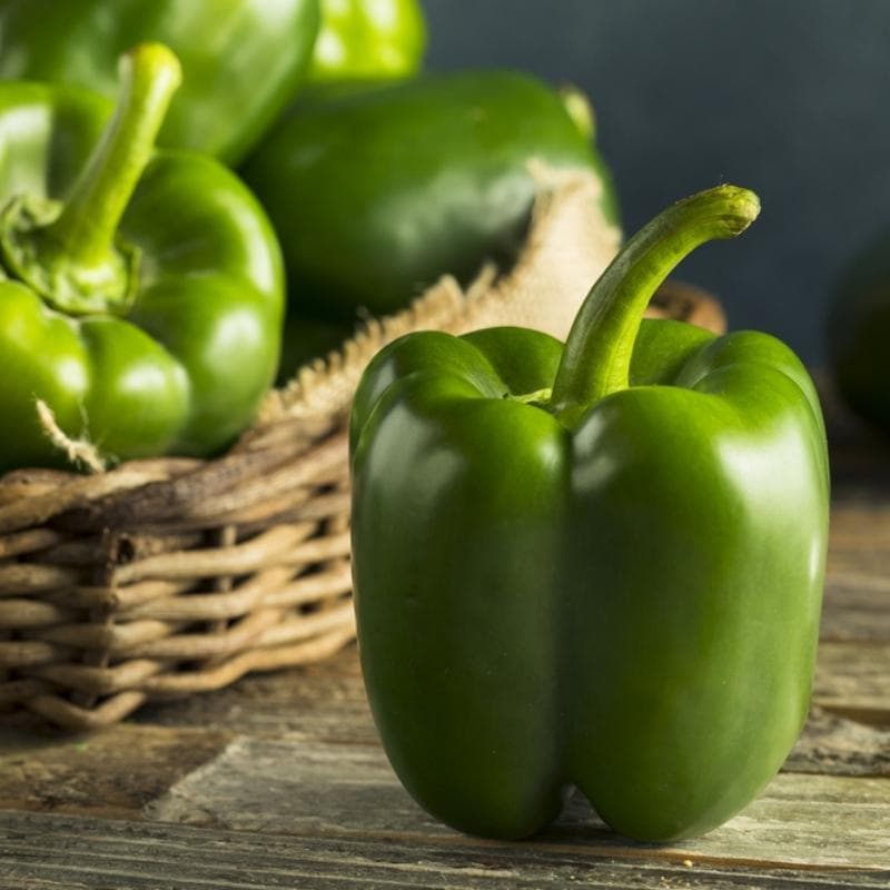 Fresh Green Bell Peppers