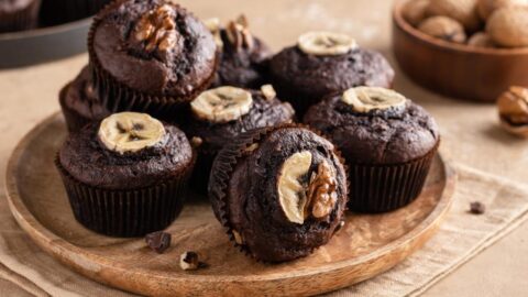 Homemade Chocolate and Banana Cupcakes