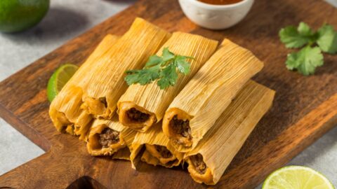 Homemade Masa Harina Tamales with Ground Beef
