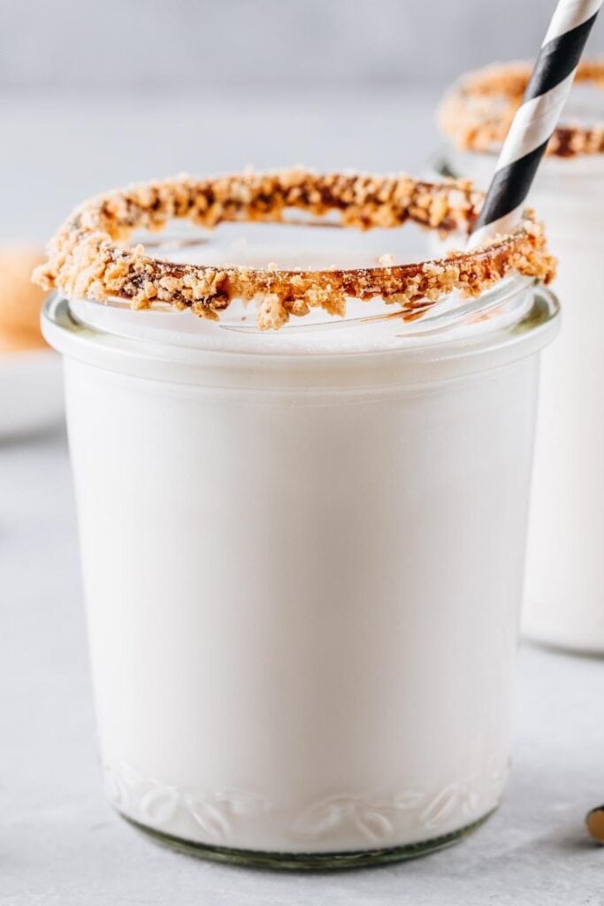 Homemade vanilla protein shake