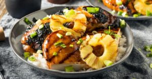 Homemade Hawaiian Chicken with Pineapple and Rice
