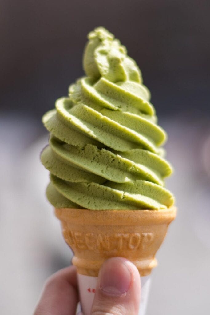 Japanese Ice Cream on a Cone