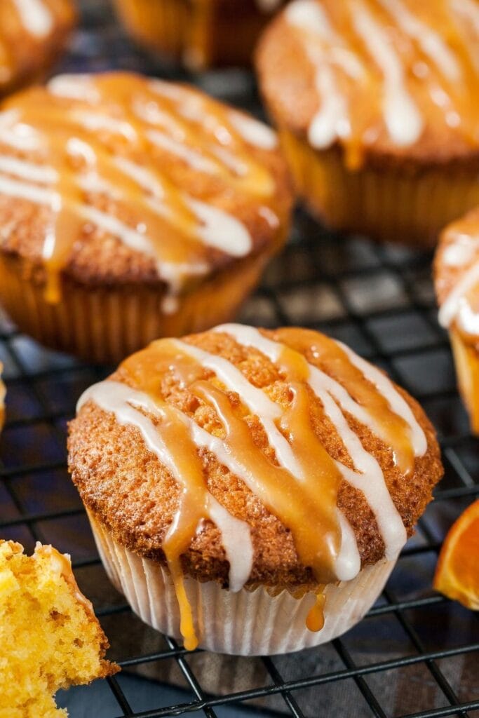 Orange and Carrot Muffins with Syrup