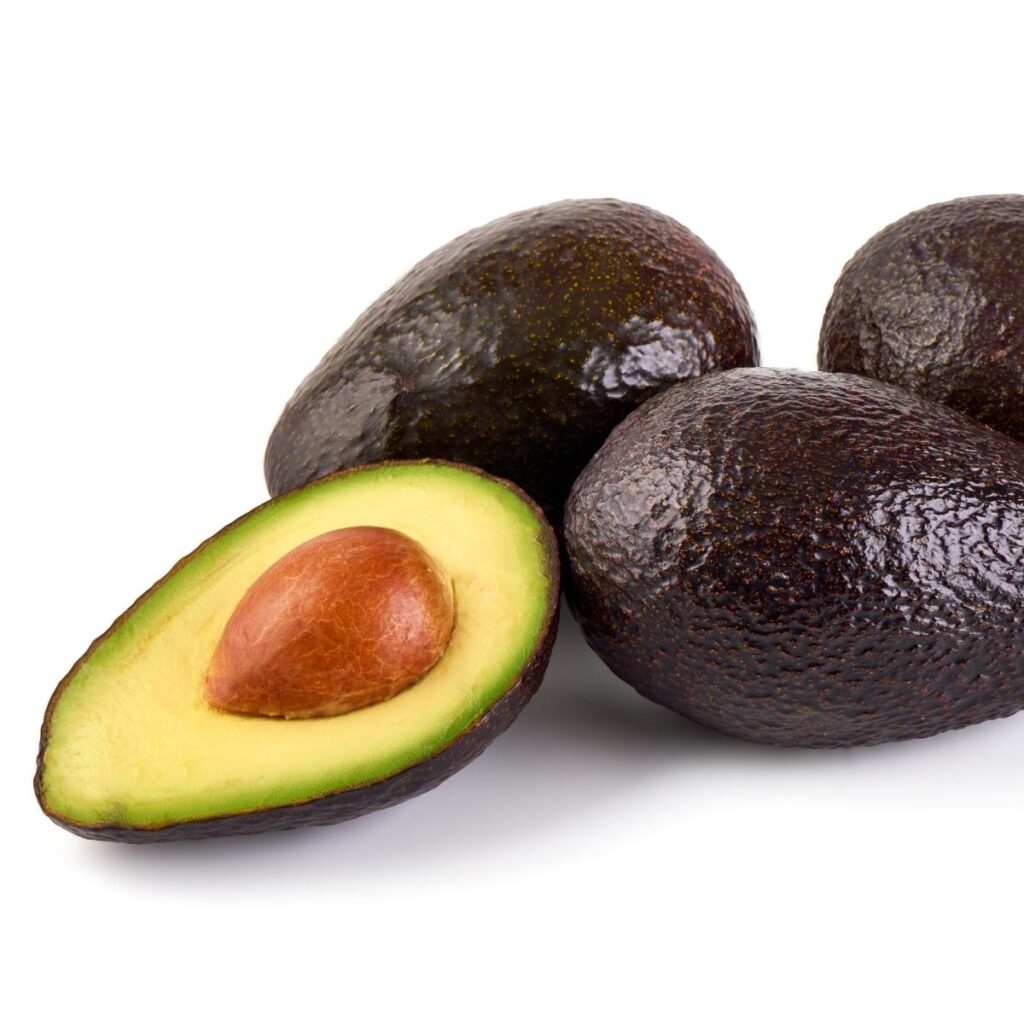 Organic Gwen Avocados in a White Background