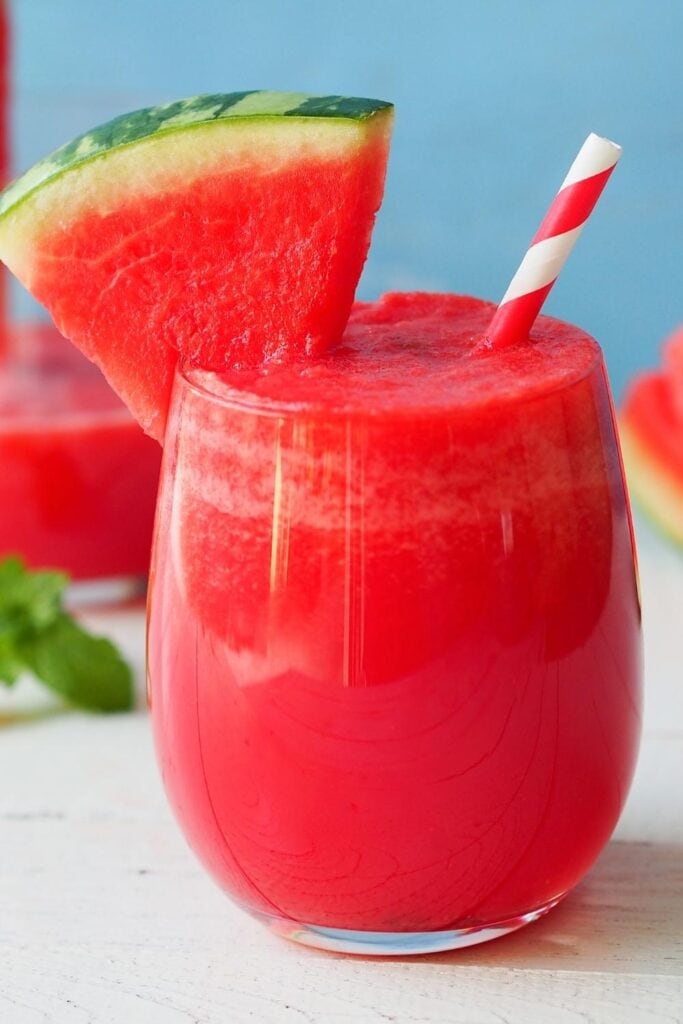 Refreshing Watermelon Smoothie in a Glass