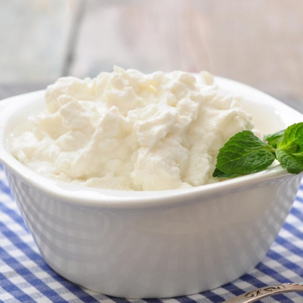 Bowl of Ricotta Cheese 