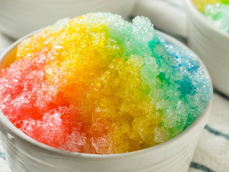 Colorful Shaved Ice Cream