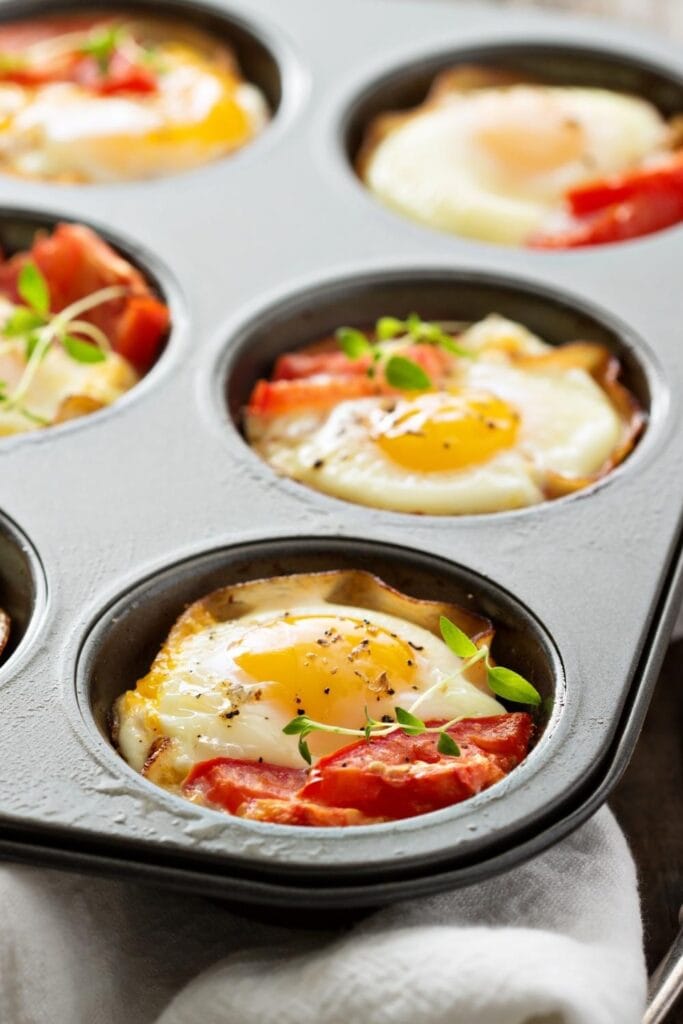 Simple Baked Eggs in a Muffin Tray