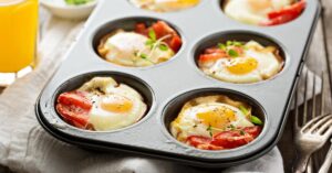 Simple Homemade Baked Eggs in a Baking Tray