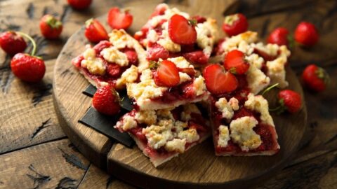 Sweet Homemade Strawberry Pie Bars