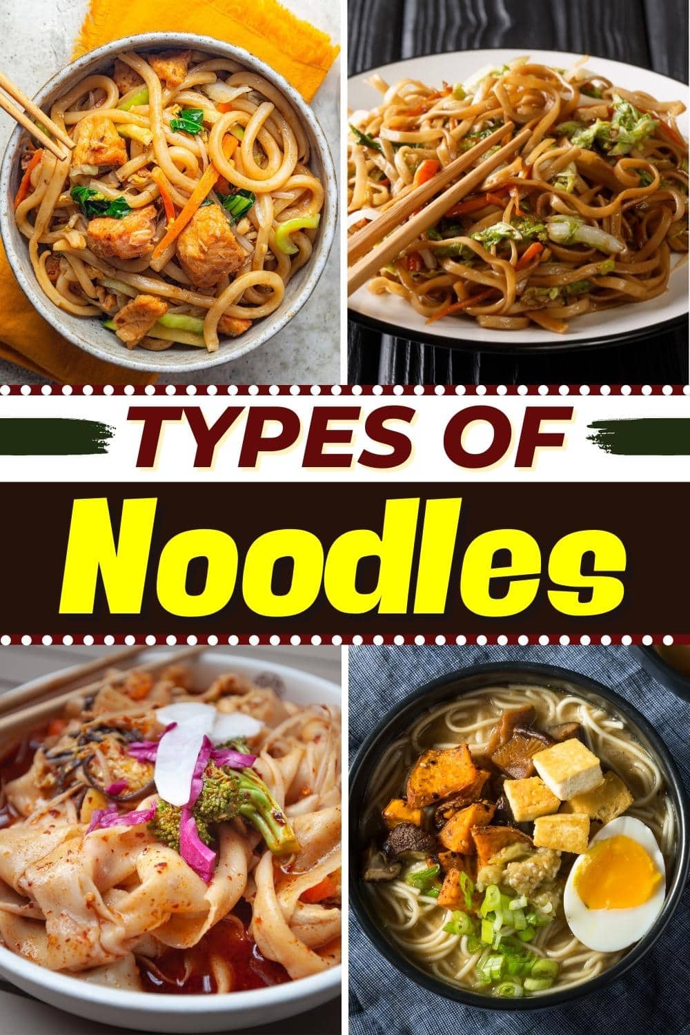 20 types of noodles (different types) - El Comensal