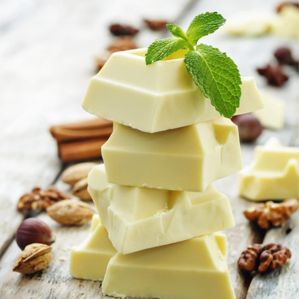 White Chocolate Bars with Nuts