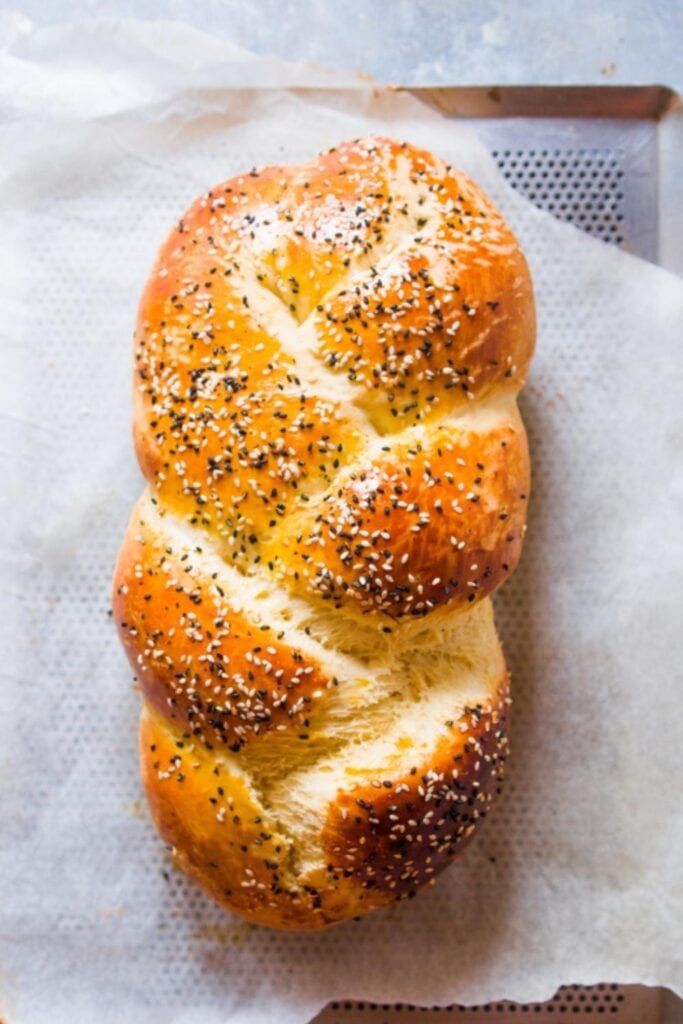 Freshly Baked Challah Bread