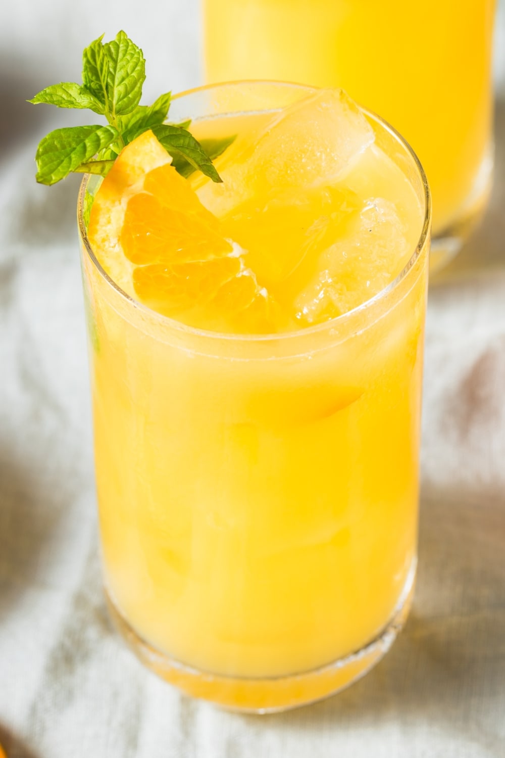 Cold Boozy Orange Cocktail with Vodka