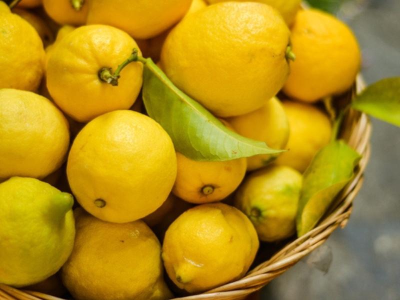 Basket of Fresh Genola Lemons
